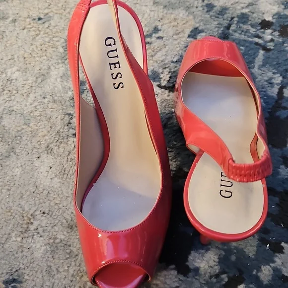 Guess open toe high-heeled slingbacks - Picture 5 of 5